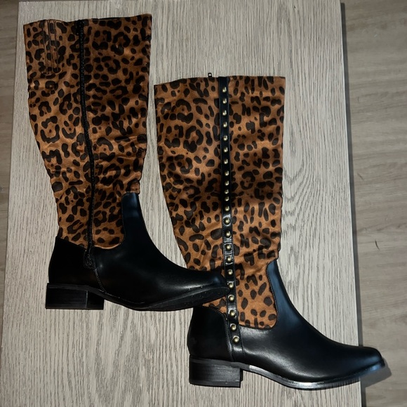 Andiamo Mobile Boots - Smooth Black Leopard - 7 - Picture 7 of 14
